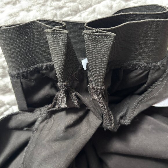 Donna Karan Black Satin-Feel A-Line Skirt - S/M - Picture 9 of 9